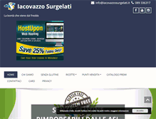 Tablet Screenshot of iacovazzosurgelati.it